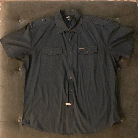 Gently used Ecko “Cut & Sew” short sleeve button up collared shirt Size XXL - Picture 1 of 5